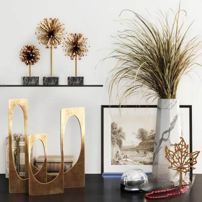 现代餐桌饰品摆件组合